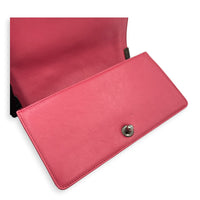 Boy Medium Pink Shoulder Bag in Calfskin, Ruthenium hardware