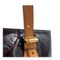 Brentwood Red Top Handle Bag in Patent Leather, Gold hardware