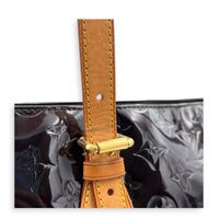 Brentwood Red Top Handle Bag in Patent Leather, Gold hardware
