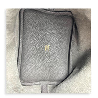 Picotin 18 Gris Meyer Top Handle Bag in Clemence, Gold hardware