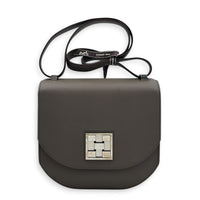 Mosaique Au 24 21 Etain Shoulder Bag in Epsom, Palladium hardware