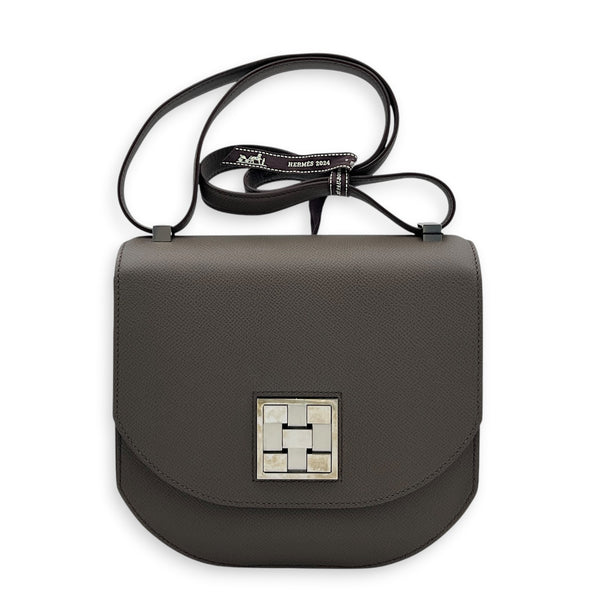 Mosaique Au 24 21 Etain Shoulder Bag in Epsom, Palladium hardware