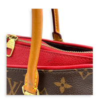 Pallas Shoulder Bag MM Brown in Monogram Coated Canvas, Gold hardware