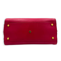 Sac de Jour Top Handle Bag Medium Rouge Eros in Calfskin, Gold hardware