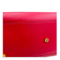 Sac de Jour Top Handle Bag Medium Rouge Eros in Calfskin, Gold hardware