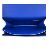 Constance 18 Bleu Électrique Shoulder Bag in Tadelakt, Gold hardware