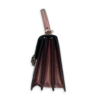 Serpenti Forever Top Handle Bag Metallic Pink in Patent Leather, Gold hardware