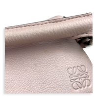 Puzzle Shoulder Bag Small Iridescent Pink in Calfskin, Silver hardware