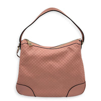Microguccissima Shoulder Bag Large Pink in Guccissima Leather, Gold hardware