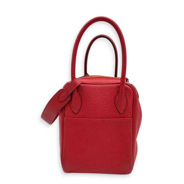 Lindy Red in Clemence, Gold hardware