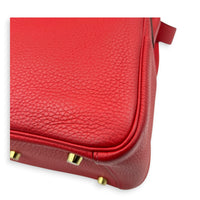 Lindy Red in Clemence, Gold hardware