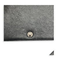 Boy Shoulder Bag Medium Black in Caviar Leather, Ruthenium hardware