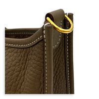 Evelyne Mini Etoupe Crossbody Bag in Clemence, Gold hardware