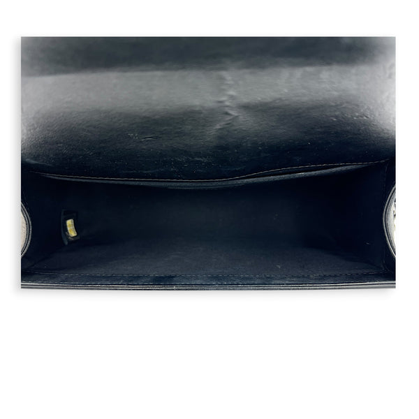 Boy Shoulder Bag Medium Black in Lambskin, Ruthenium hardware
