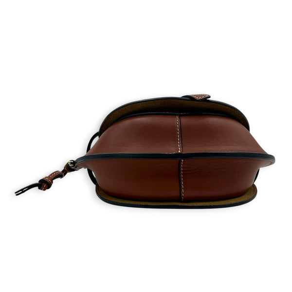 Gate Crossbody Bag Brown in Calfskin