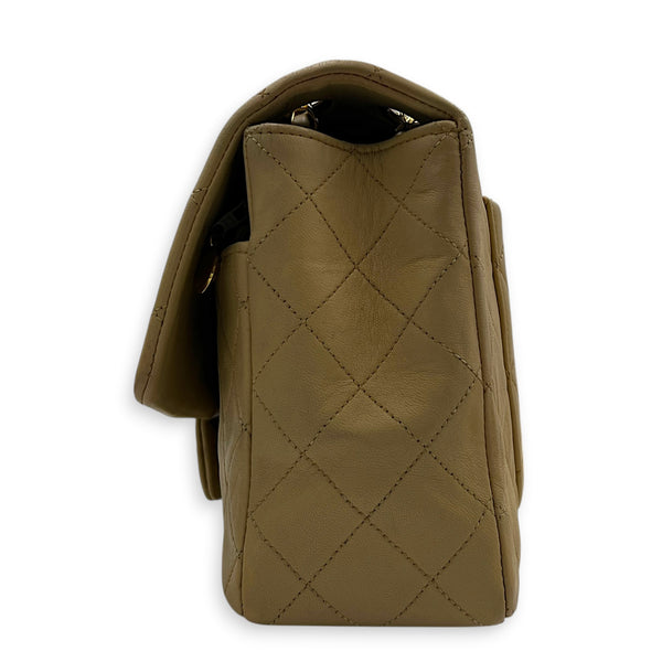 CC Shoulder Bag Beige (Recolored) in Lambskin, Gold hardware