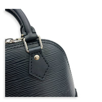 Alma Top Handle Bag Nano  Black in Epi Leather, Silver hardware