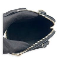 Alma Top Handle Bag Nano  Black in Epi Leather, Silver hardware