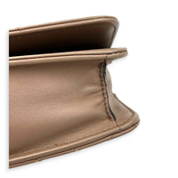 GG Marmont Wallet On Chain Pink in Calfskin, Gold hardware