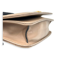 GG Marmont Wallet On Chain Pink in Calfskin, Gold hardware