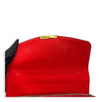Croisette Shoulder Bag Ebene in Coated Canvas, Gold hardware