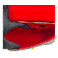 Croisette Shoulder Bag Ebene in Coated Canvas, Gold hardware