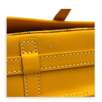 Belvedere Crossbody Bag PM Yellow in Coated Canvas, Silver hardware