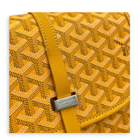 Belvedere Crossbody Bag PM Yellow in Coated Canvas, Silver hardware