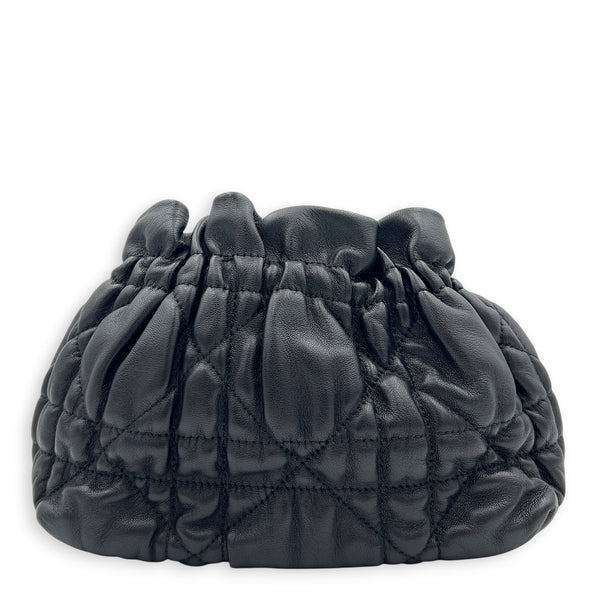 Delices Crossbody Bag Black in Lambskin, Gold hardware