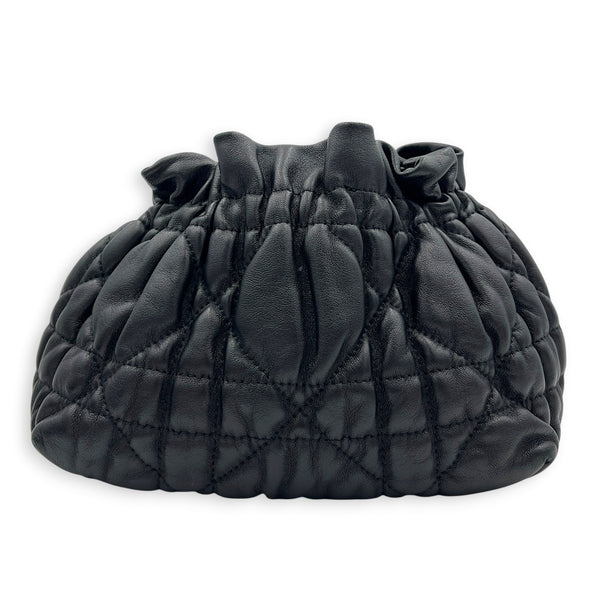 Delices Crossbody Bag Black in Lambskin, Gold hardware
