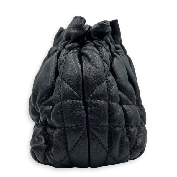 Delices Crossbody Bag Black in Lambskin, Gold hardware