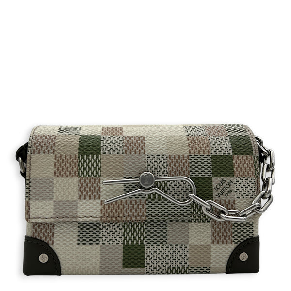 Steamer Damoflage D16 Crossbody Bag in Coated Canvas, Silver hardware