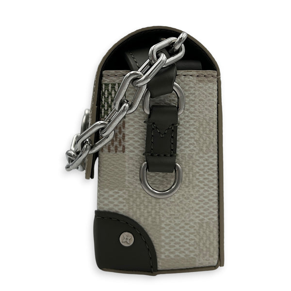 Steamer Damoflage D16 Crossbody Bag in Coated Canvas, Silver hardware