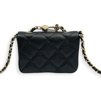 CC Belt Bag Mini Black in Caviar Leather, Gold hardware