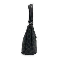 Anagram Tote Bag Black in Coated Canvas, Silver hardware