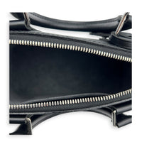 Alma BB Black Top Handle Bag in Epi Leather, Silver hardware