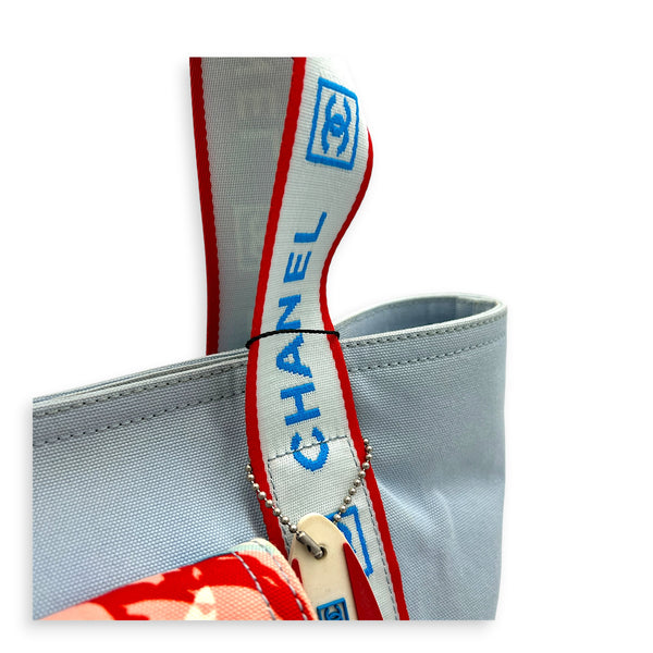 Sport Line Surfing Tote Blue Top Handle Bag in Canvas