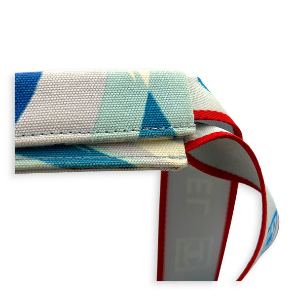 Sport Line Surfing Tote Blue Top Handle Bag in Canvas