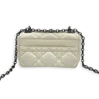 Caro Shoulder Bag Small Latte in Lambskin, Gunmetal hardware