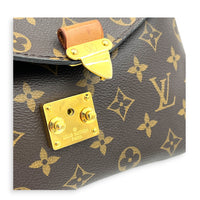 Metis Crossbody Bag Brown in Monogram Coated Canvas, Gold hardware