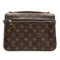 Metis Crossbody Bag Brown in Monogram Coated Canvas, Gold hardware