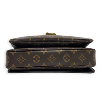 Metis Crossbody Bag Brown in Monogram Coated Canvas, Gold hardware