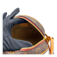 Boite a Chapeau Crossbody Bag MM Brown in Monogram Coated Canvas