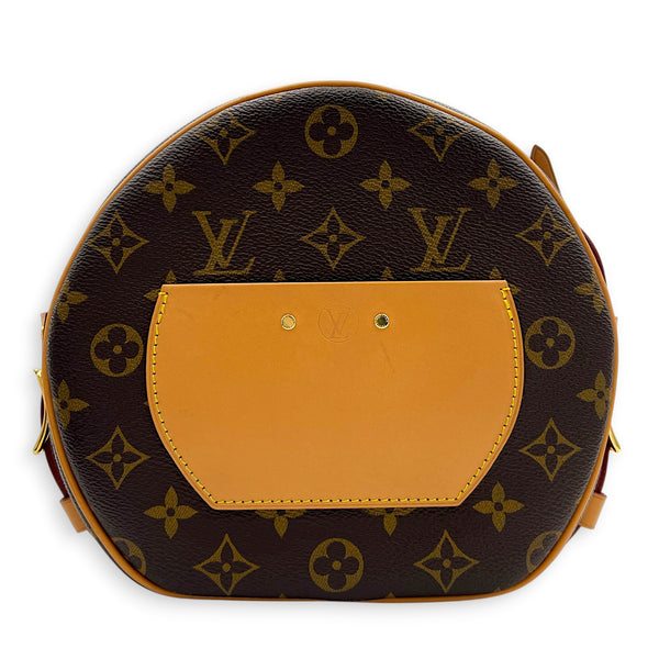 Boite a Chapeau Crossbody Bag MM Brown in Monogram Coated Canvas