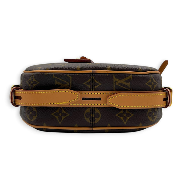 Boite a Chapeau Crossbody Bag MM Brown in Monogram Coated Canvas