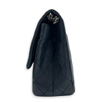 2.55 Shoulder Bag Grey in Distressed Leather, Ruthenium hardware