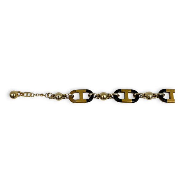 Corne de Buffle PM Multi-colour Bracelet in, Permabrass hardware