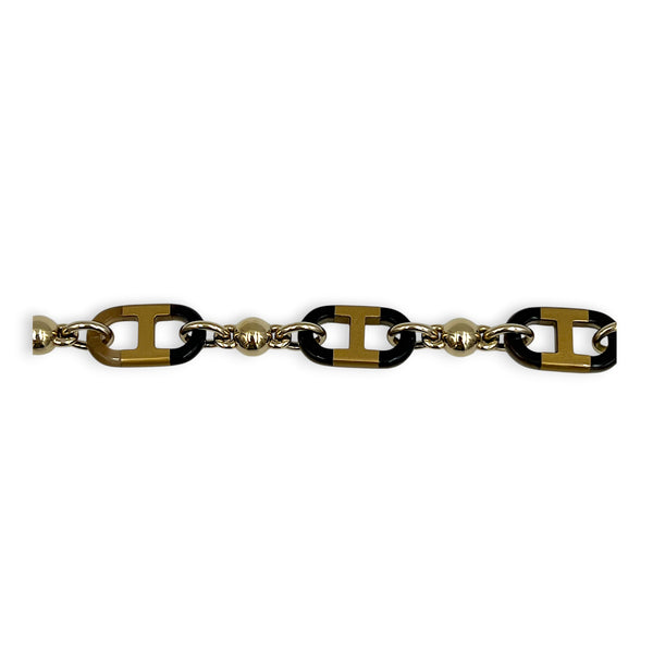 Corne de Buffle PM Multi-colour Bracelet in, Permabrass hardware