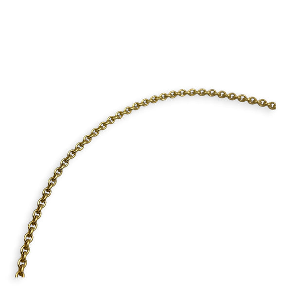 Chaine D Andre Corne Buffle & Fintion Brown, Permabrass hardware