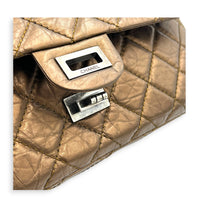 2.55 Shoulder Bag Brown in Calfskin, Ruthenium hardware